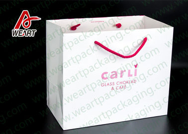 Single LOGO Custom Printed Paper Bags For Shopping Mall / Supermarket