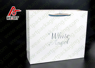 Grey Base Cosmetics Packaging Plain Paper Gift Bags , Bright Custom Goodie Bags