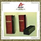 Luxury Black Cardboard Paper Wine Top And Bottom Rigid Gift Boxes Without Handle