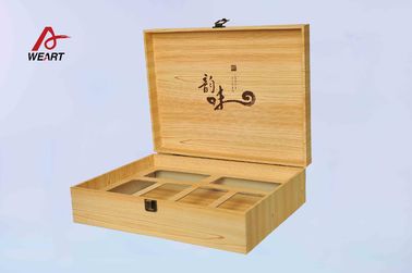 Multiple Sites Champagne Gold Color Paper Jewelry Boxes With Pet Window ,  / SGS